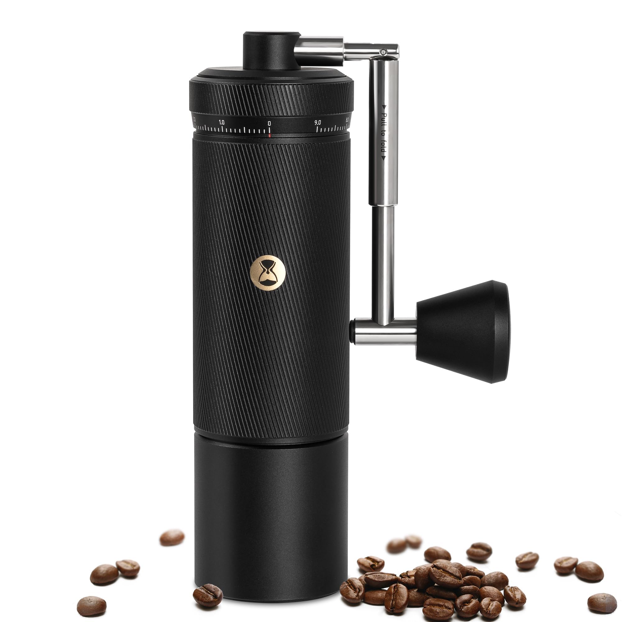 TIMEMORE Chestnut S3 Coffee Grinder with External Point to Point Precision Digital Adjustment, Stainless Steel S2C890 Burr, 30g Capacity, Suitable for Travel/Camping.(S3 Black)