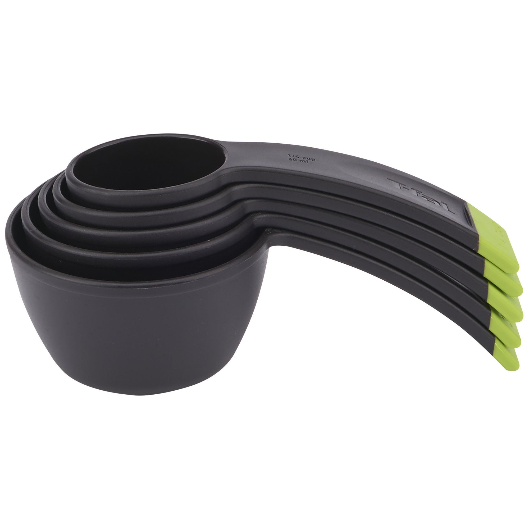 T-Fal 84066 Ingenio-Juego de Tazas medidoras, plástico, Negro