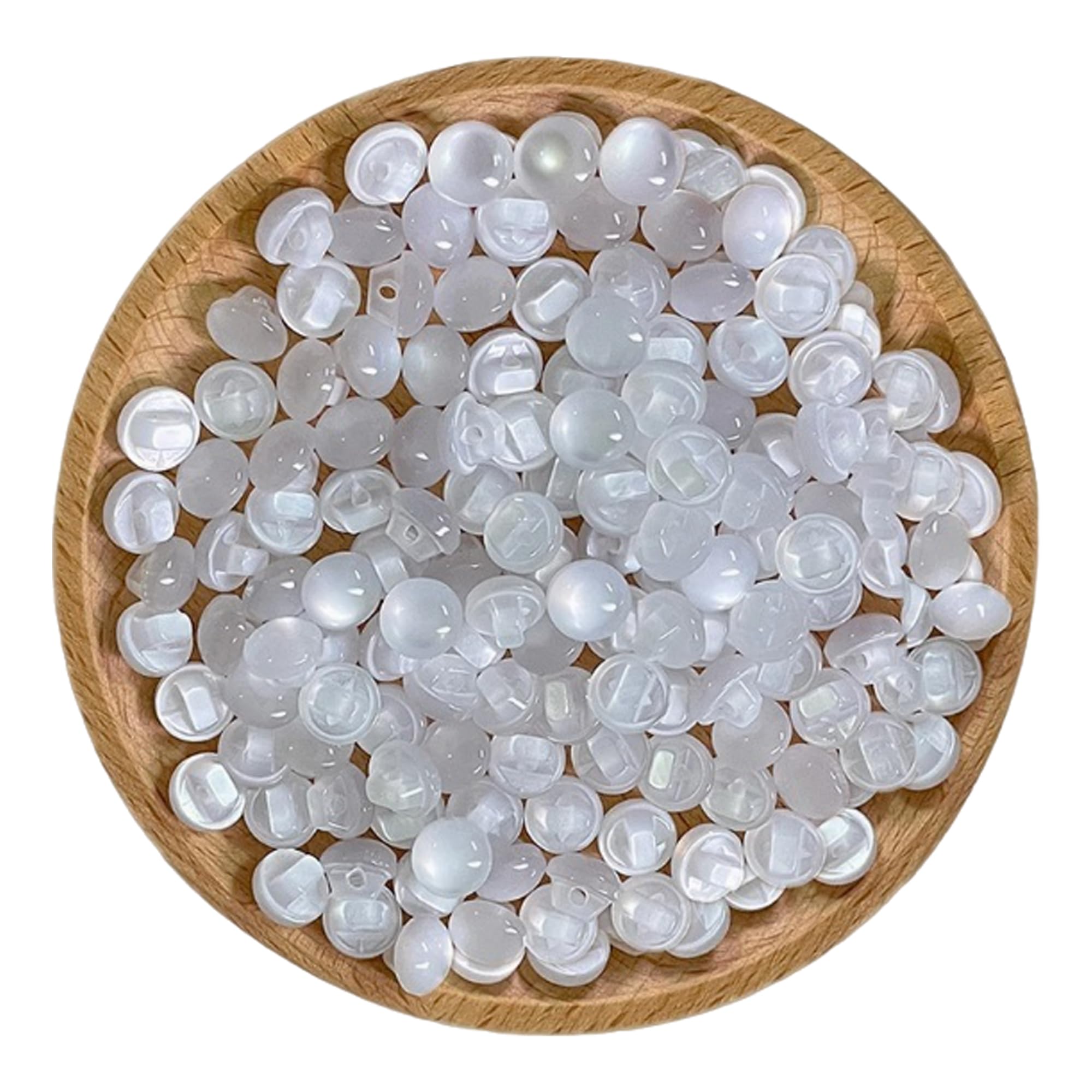 BLOOPIC 半丸ボタン 樹脂製 20個入 φ11mm 円形 厚型 ツヤありシャツ 手芸用品 衣服 装飾 飾り DIY アクセサリー