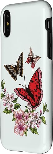 Miniatura 8 de Funda para iPhone 11 Pro Max con diseño de mariposas voladoras coloridas