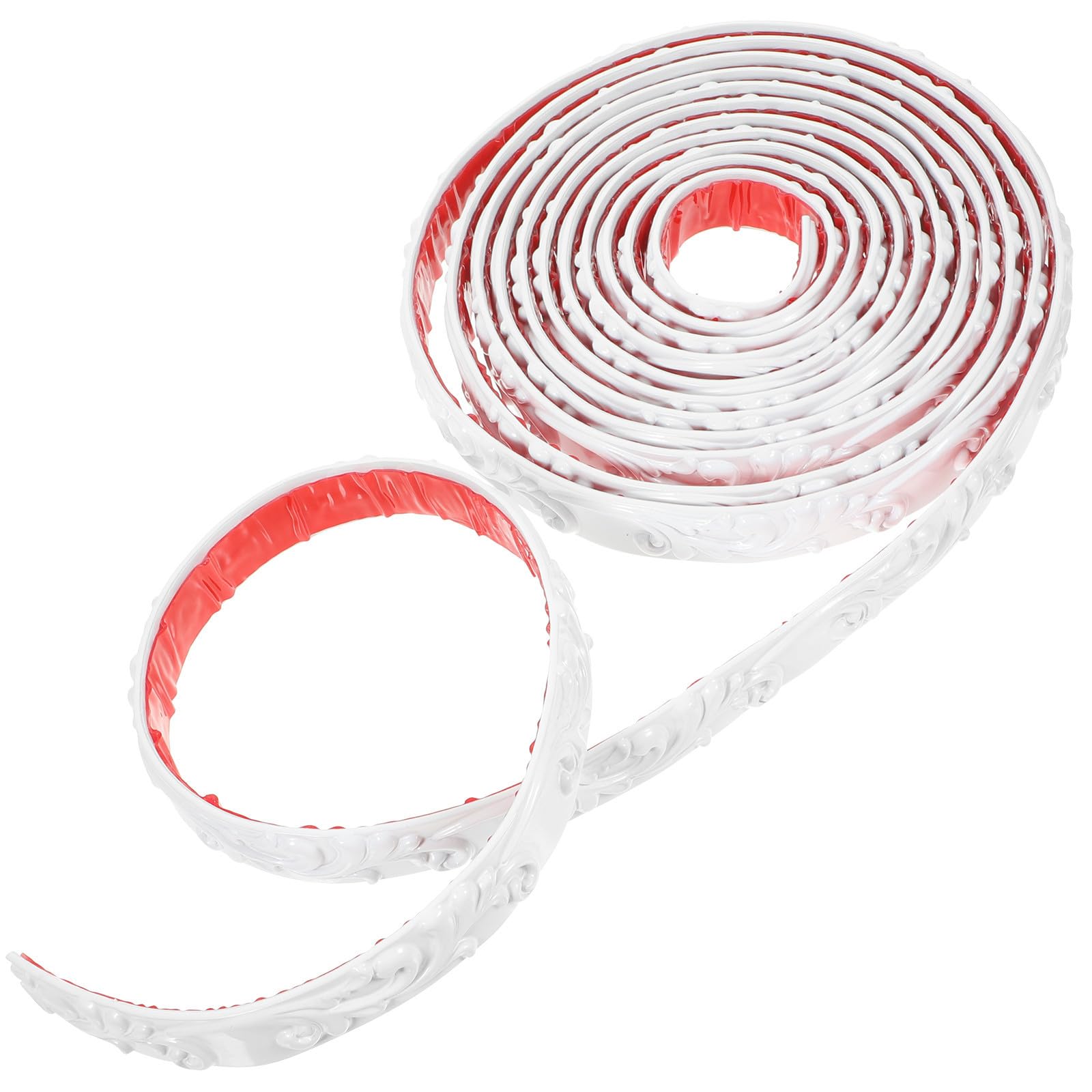 Moldura flexible autoadhesiva PVC Zerodeko color claro para pared y gabinetes de cocina