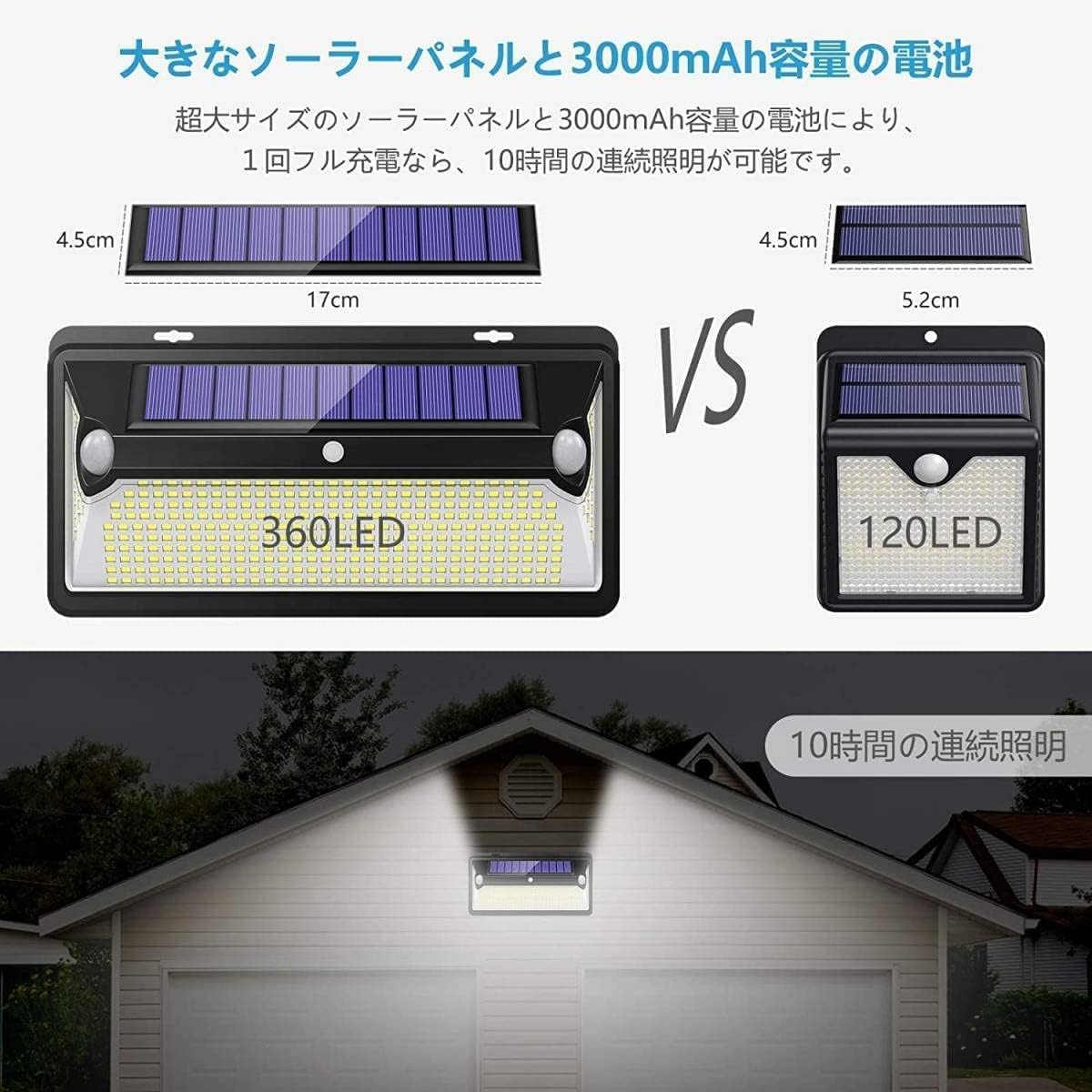 Amazon.co.jp : 【昇級版 360LED 2つ高感度センサー】センサーライト Amazon.co.jp : 【昇級版 360LED 2つ高感度センサー】センサーライト