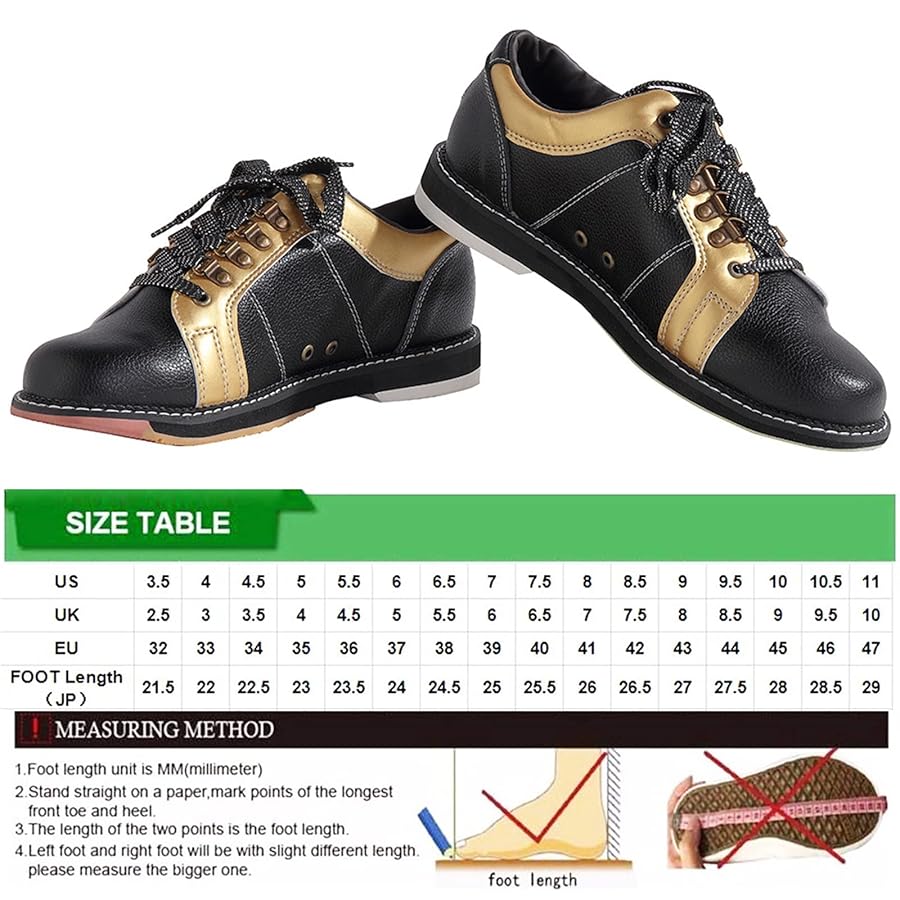 Scarpe Da Bowling Uomo Eleganti - Leggere Con Suola Scorrevole, Verde Taglia 44 EU - Foto 10