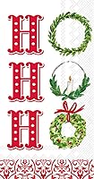 Vista 1 de IHR Ideal Home Range Servilletas desechables de 3 capas de papel, 8.5 x 4.5 pulgadas, X-Mas Ho Ho Ho, 16