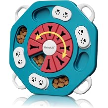 MateeyLife Dog Puzzle Toy for Smart Dogs, Mental Stimulation Dog Enrichment Toys, Treat Dispensing Dog Toys to Keep Them Busy for Small and Medium Dogs, IQ Training Puzzle Feeder, Level-1 Blue