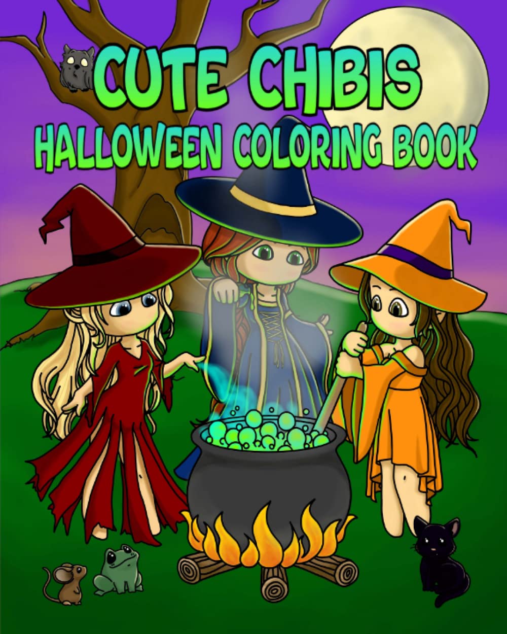 Cute Chibis: Halloween Coloring Book