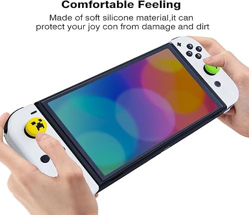Miniatura 6 de TIKOdirect Cute Thumb Grip Caps Compatible with Switch Joy-conOLEDLite, Kawaii Joystick Cap Grip 4PCS Soft Silicone Protective Ergonomic Button