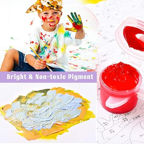 Miniatura 5 de Paquete de 4 pinturas enmarcadas de 10 x 10 pulgadas por número para adultos, lienzo para adultos, flores suculentas enmarcadas por números para