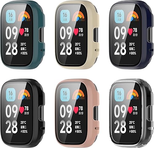 Funda de reloj compatible con Redmi Watch 3Watch 3 Lite, protector de pantalla de policarbonato duro, antiarañazos, a prueba de golpes, carcasa Funda de reloj compatible con Redmi Watch 3Watch 3 Lite, protector de pantalla de policarbonato duro, antiarañazos, a prueba de golpes, carcasa
