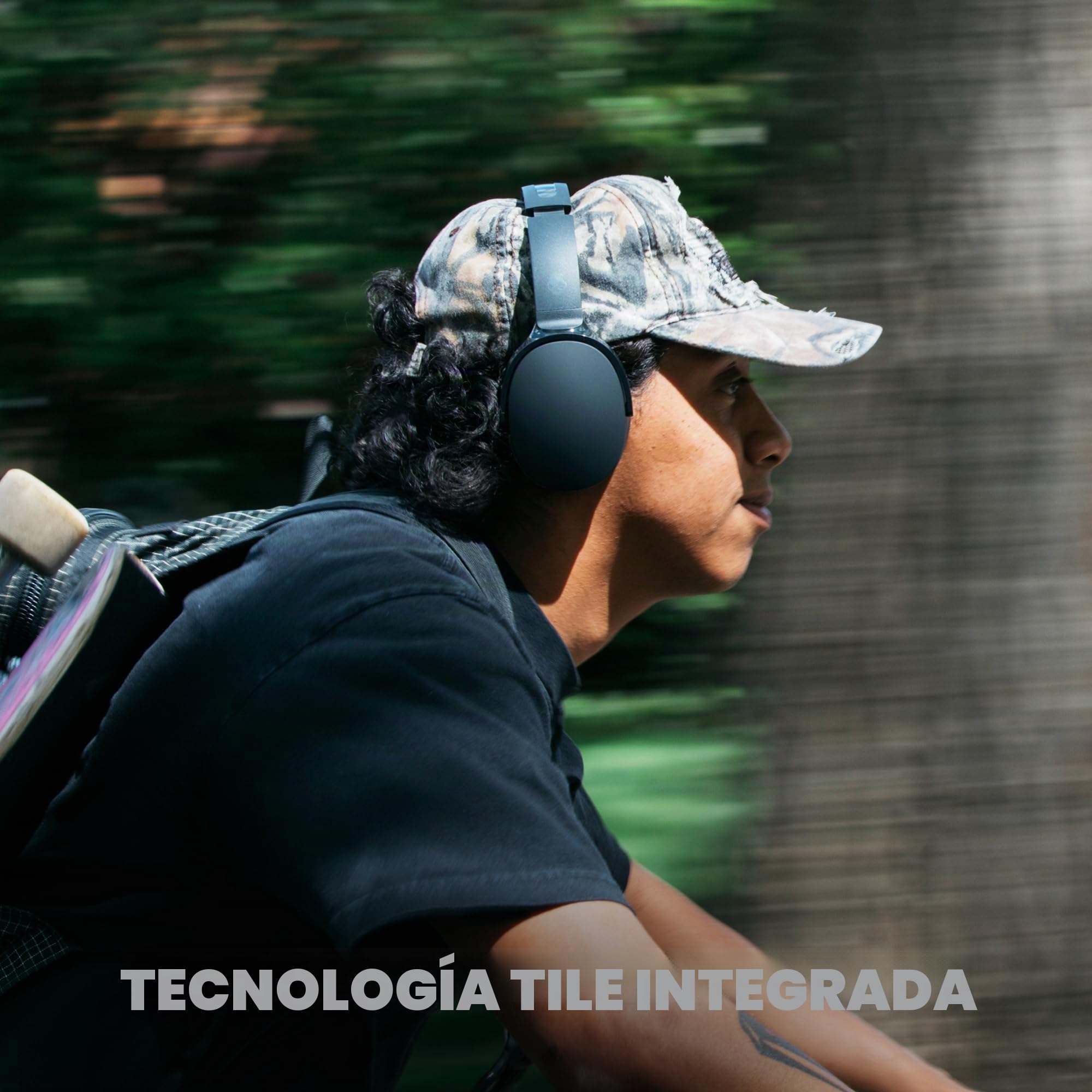 Skullcandy Hesh EVO Cascos Inalámbricos Bluetooth Over-Ear, Aislamiento Acústico, 36 Horas de Autonomía, Diseño Ligero Plegable - Negro