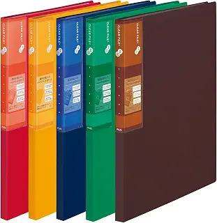 プラス スーパーエコノミー クリア―ファイル+ A4 20ポケット ミックス 5冊入