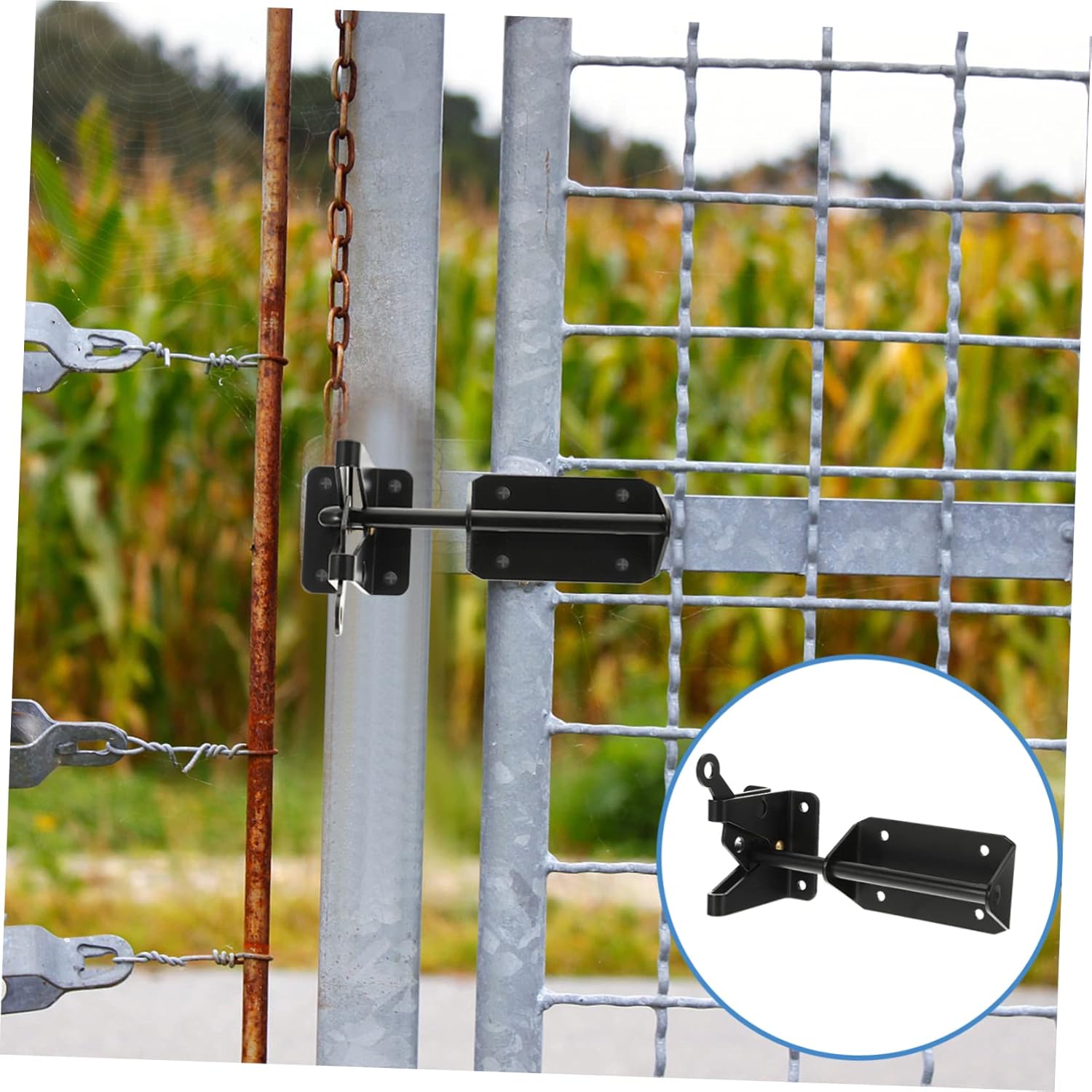 1pc Heavy Duty Door Security Latch Premium Bolts for Home Easy Install Durable Gate Safety Lock for Sliding Doors and Gates