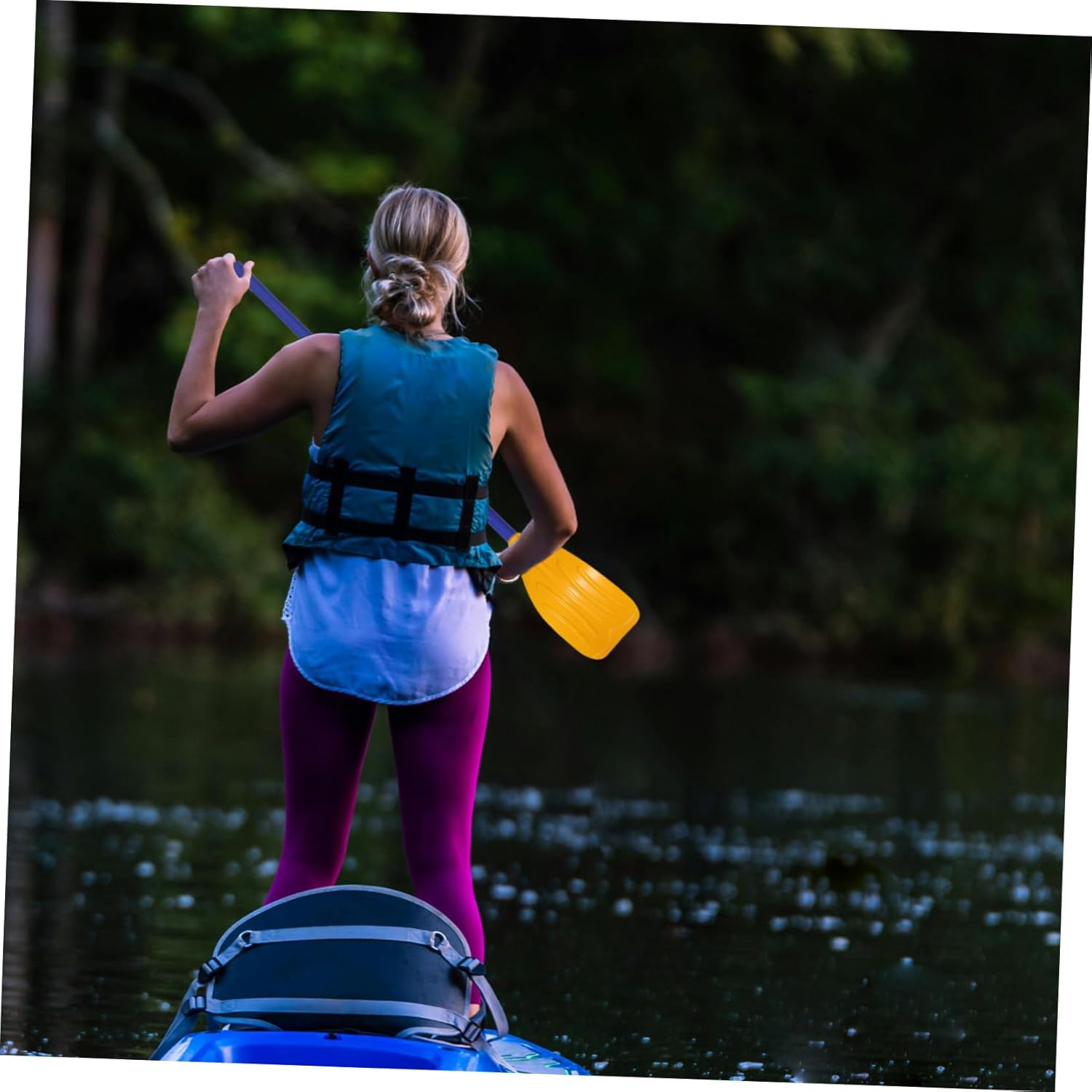 2pcs Ergonomic Design Kayak Paddle Inflatable Boat Paddle for Kayaking Canoeing Boat Sports