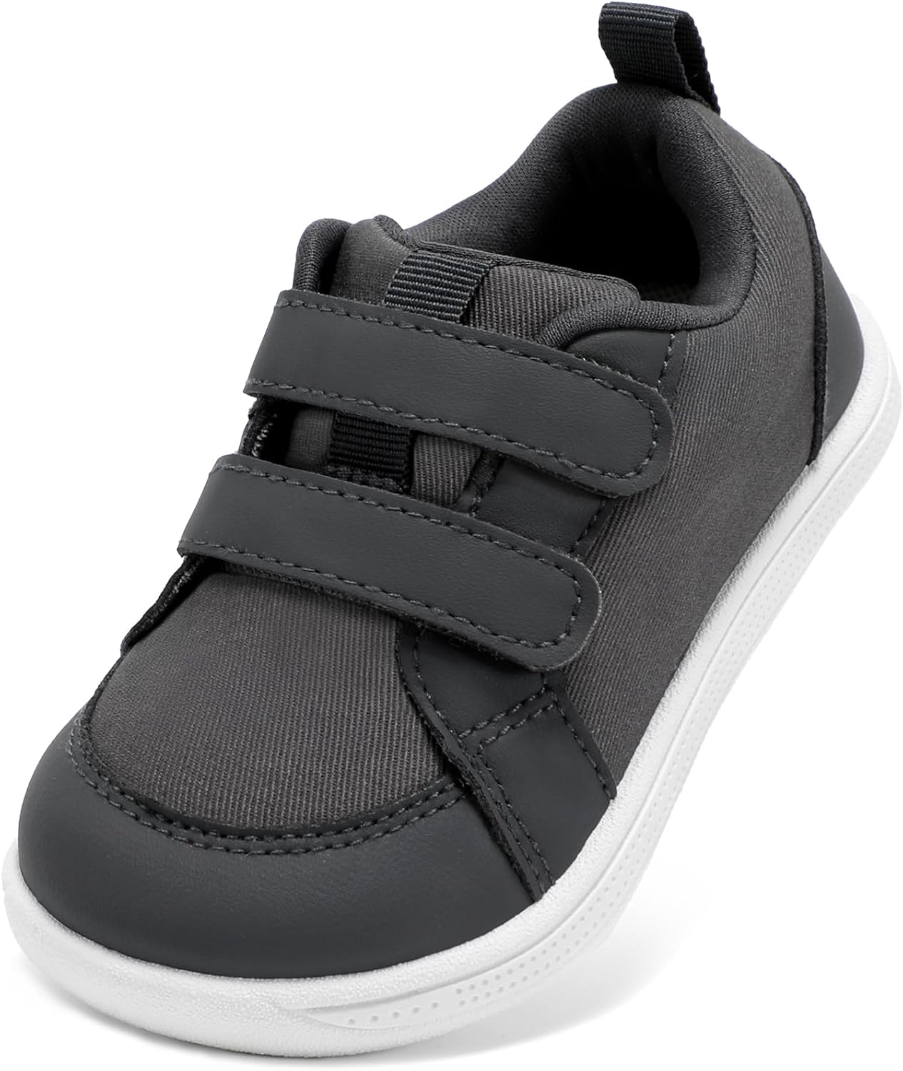 Wide Toe Box Toddler Shoes Boys Girls Barefoot Shoes Lightweight Kid Tennis Sneakers Non-Slip Zero Drop First Walking Running Shoe for School Outdoor Indoor Sports