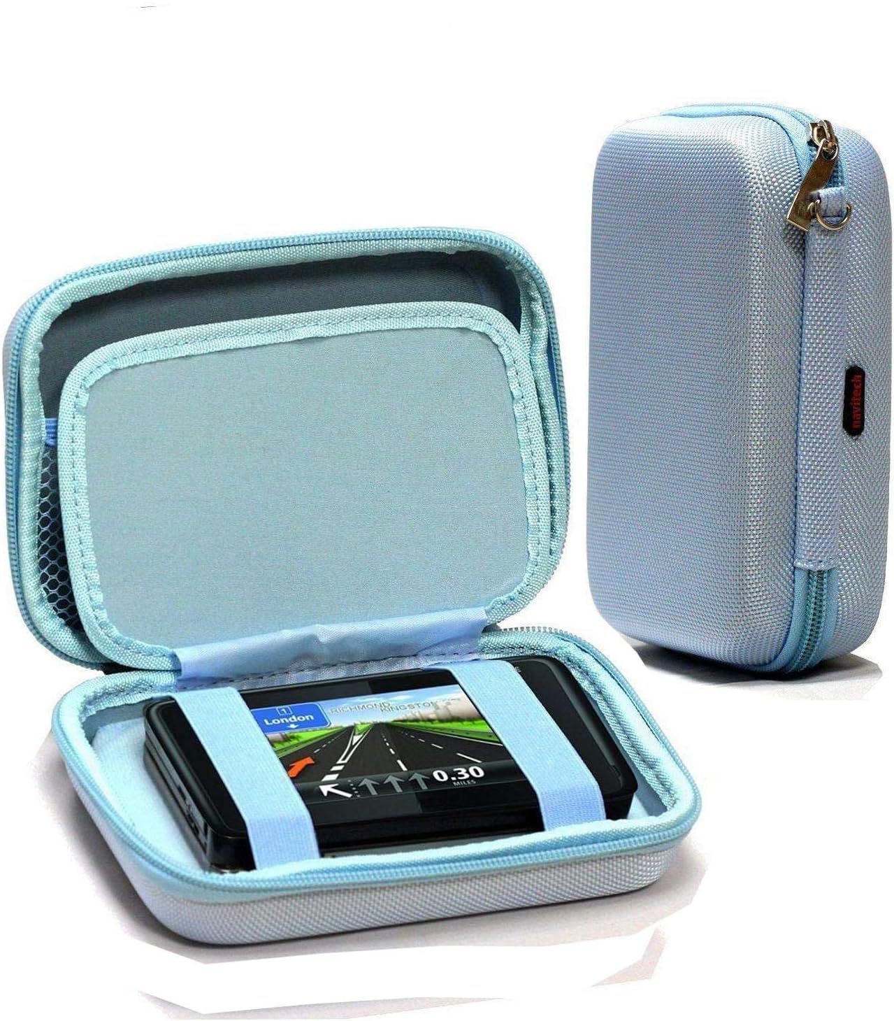 Navitech Turquoise Hard GPS Carry Case Compatible with Mappy - E-SY Iti E438T 4 Inch Car GPS