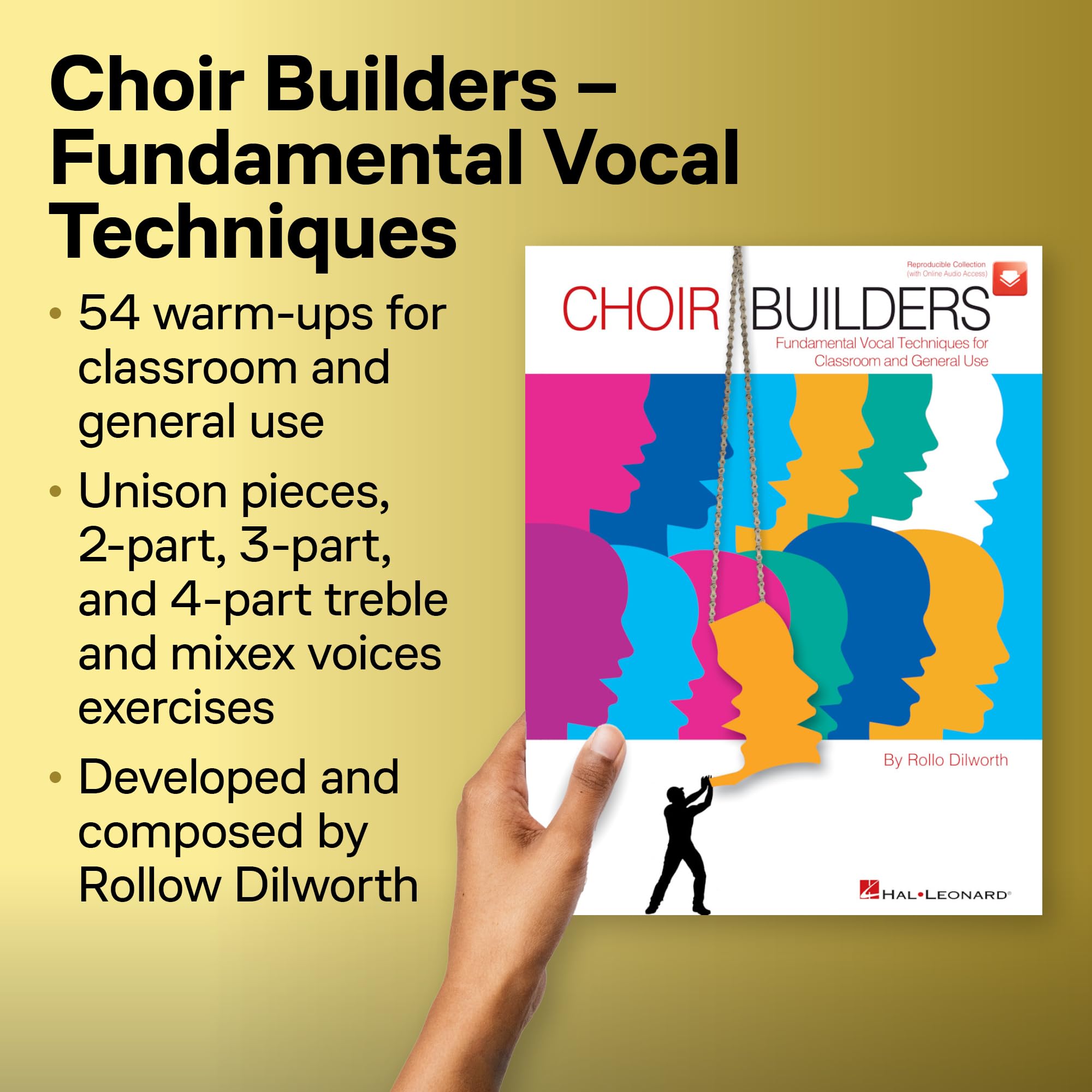 Choir builders chant +cd: Fundamental Vocal Techniques for Classroom and General Use
