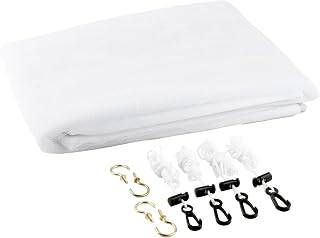 Coghlan's Rectangular Mosquito Net 78x32x59 Inch Lightweight Bug Canopy for Camping Travel - Fine Mesh with Hanging Kit White