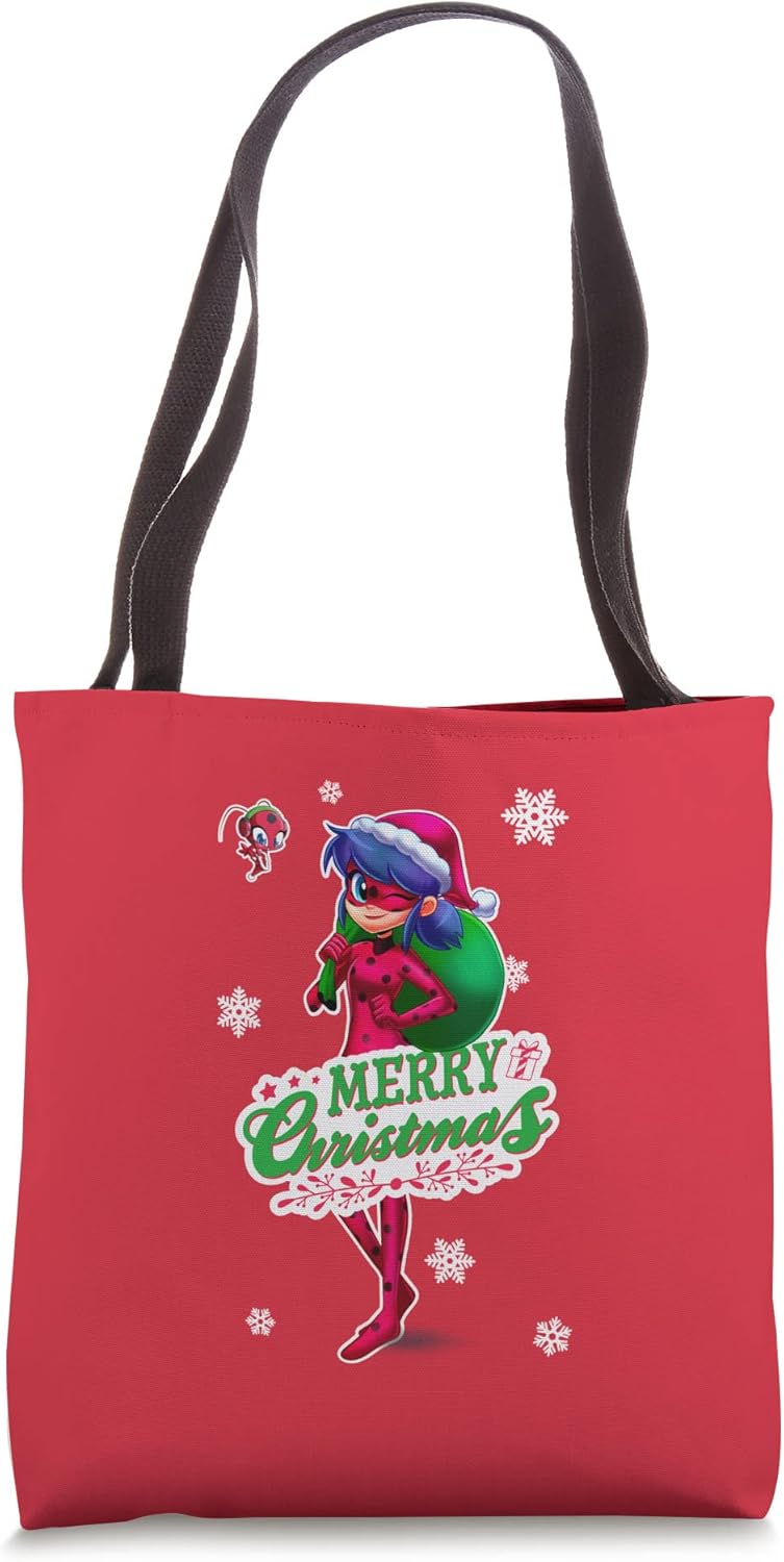 Miraculous Merry Christmas from Ladybug Tote Bag