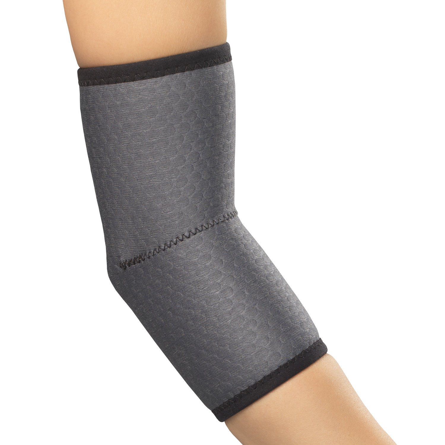Champion Elbow Brace, Lightweight Support, Airmesh Fabric, Grey, Small