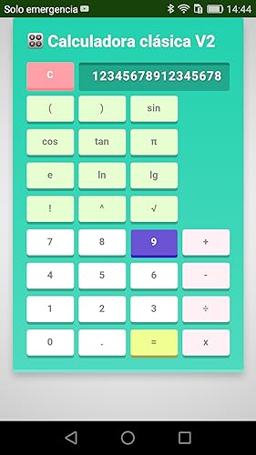 Calculadora clásica v2