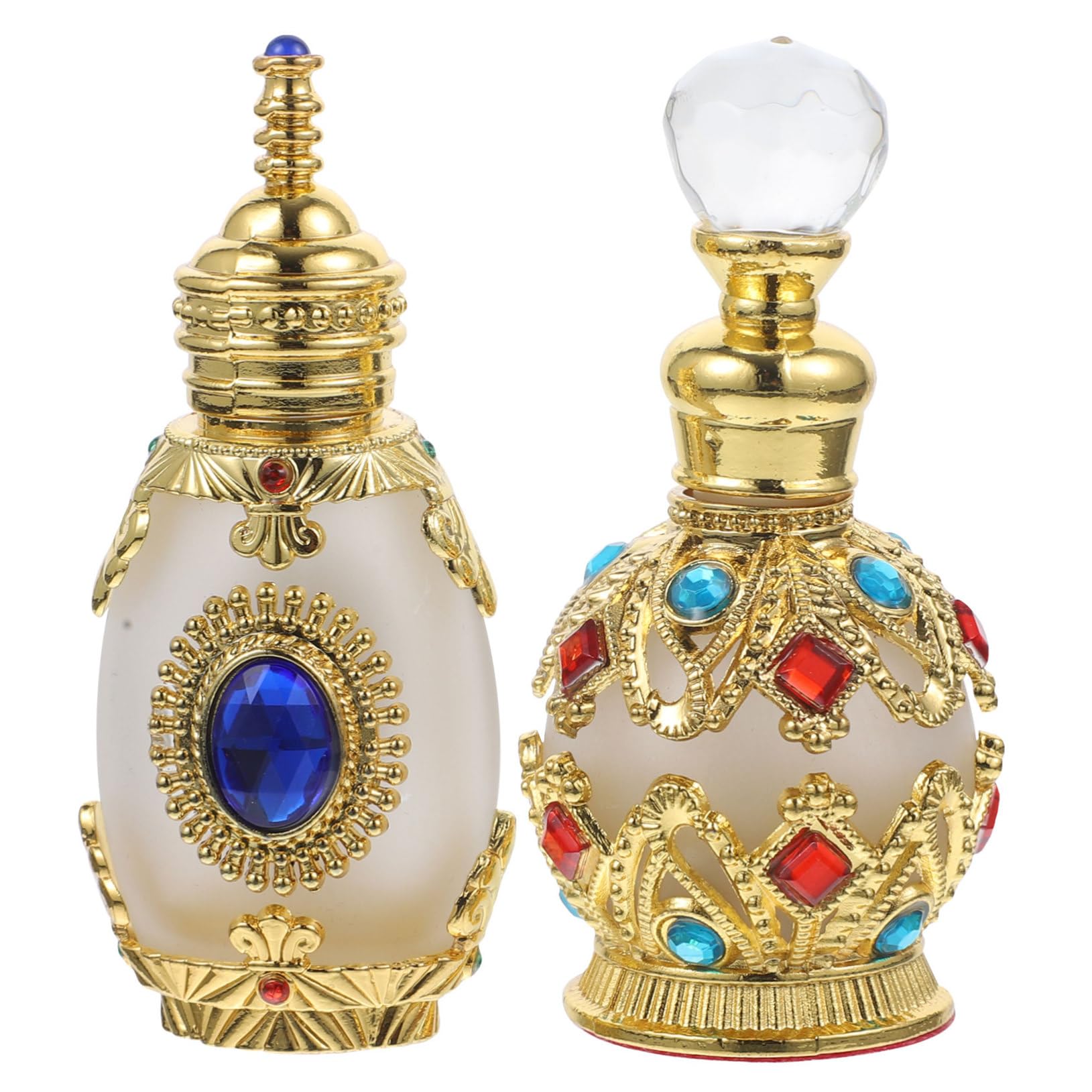 Beavorty 4piezas Botellas De Perfume Recargables De Vintage De Para y Aceites Aromáticos Elegante y