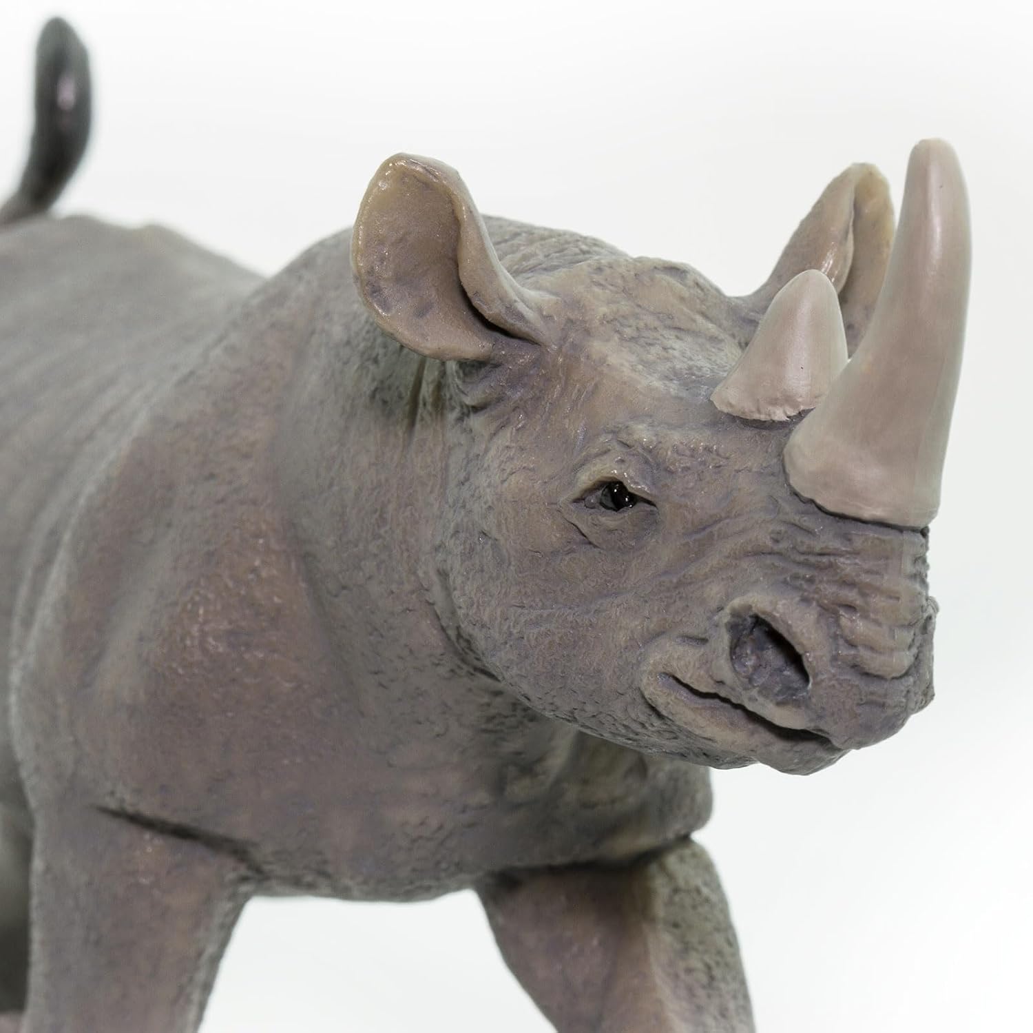 Safari Ltd. Black Rhino Figurine - Lifelike, Hand-Painted 5.75" Model Figure - Educational Toy for Boys, Girls & Kids Ages 3+