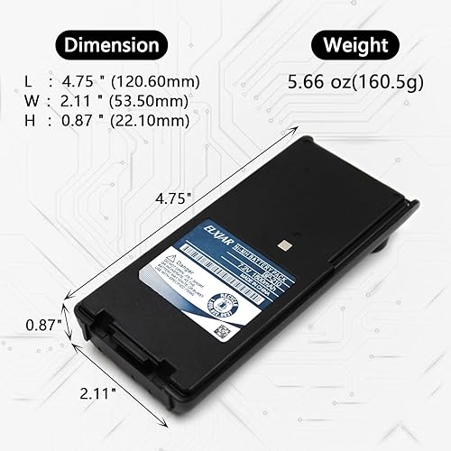 Miniatura 2 de elxjar Paquete de 2 baterías de repuesto para BP-209 BP-222 BP-209N BP-210N BP-222N BP-210N BP-222N ICOM Radios C-A6 IC-A24 IC-F30GT IC-F30GS