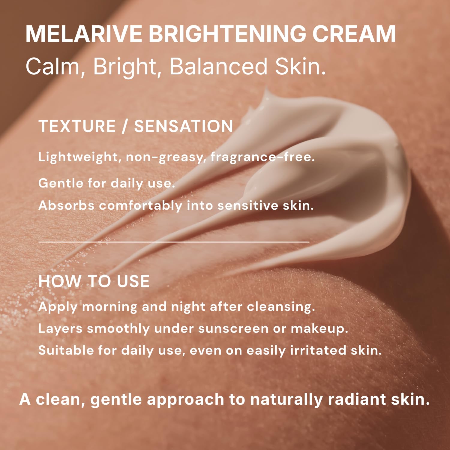 Niacinamide 4% Brightening Cream for Dark Spots & Uneven Tone, Fragrance-Free Daily Face Moisturizer for Sensitive Skin, Korean Skincare (50ml / 1.7 fl. oz.) - Image 8