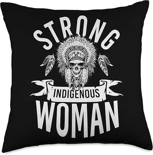 Miniatura 4 de Pride Nativ American Indigenous Fearless Strong Indigenous Woman - Almohada de almohada nativa americana, 16 x 16 pulgadas, multicolor