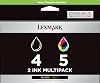 Lexmark #4 & #5 BlackColor Combo Pack