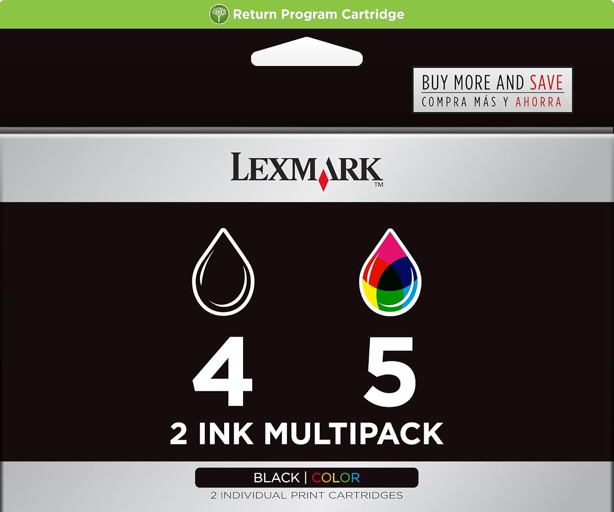 Paquete combinado Lexmark #4 y #5 negro/color