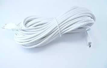 OMNIHIL White 30 Feet Long High Speed USB 2.0 Cable Compatible with Gorilla Gadgets Infrared Wall Mount Thermometer
