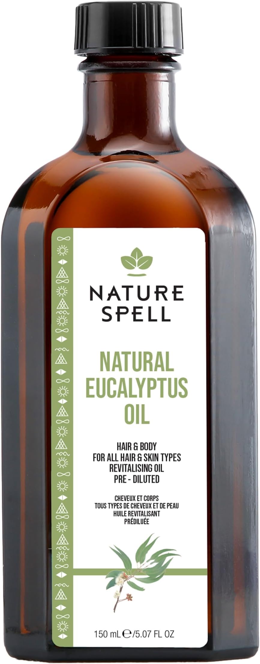 Eucalyptus Oil for Hair & Body, Pre-Diluted Oil to Smooth Strands & Refresh Skin Texture, For All Hair & Skin Types, Vegan, 150ml