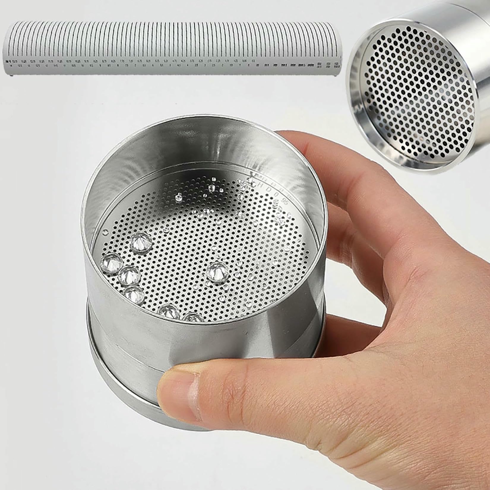 Tamis de bijoux en acier inoxydable diamètre 80mm pour tri diamant