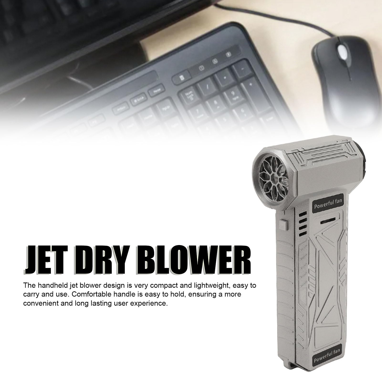 Soplador Aire Super Jet Fan - 150000 RPM, Portátil, Para Secar Y Limpiar Superficies