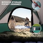 UNP Camping Tent 2/3/4 Person, Waterproof Windproof Tent with Rainfly Easy Set Up Portable Dome Tents for Camping