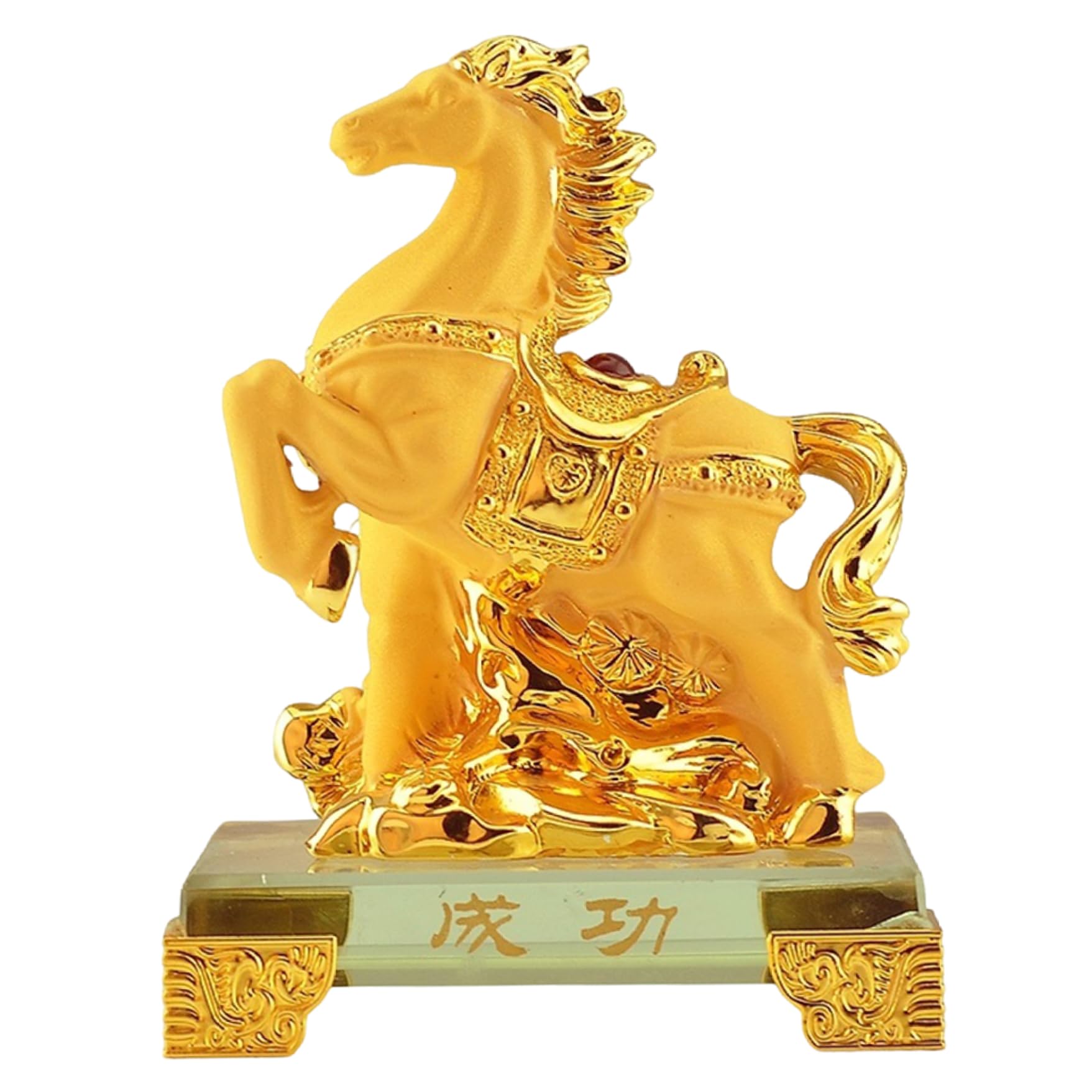 Statue du Zodiaque Chinois sculptée finition dorée haut de gamme
