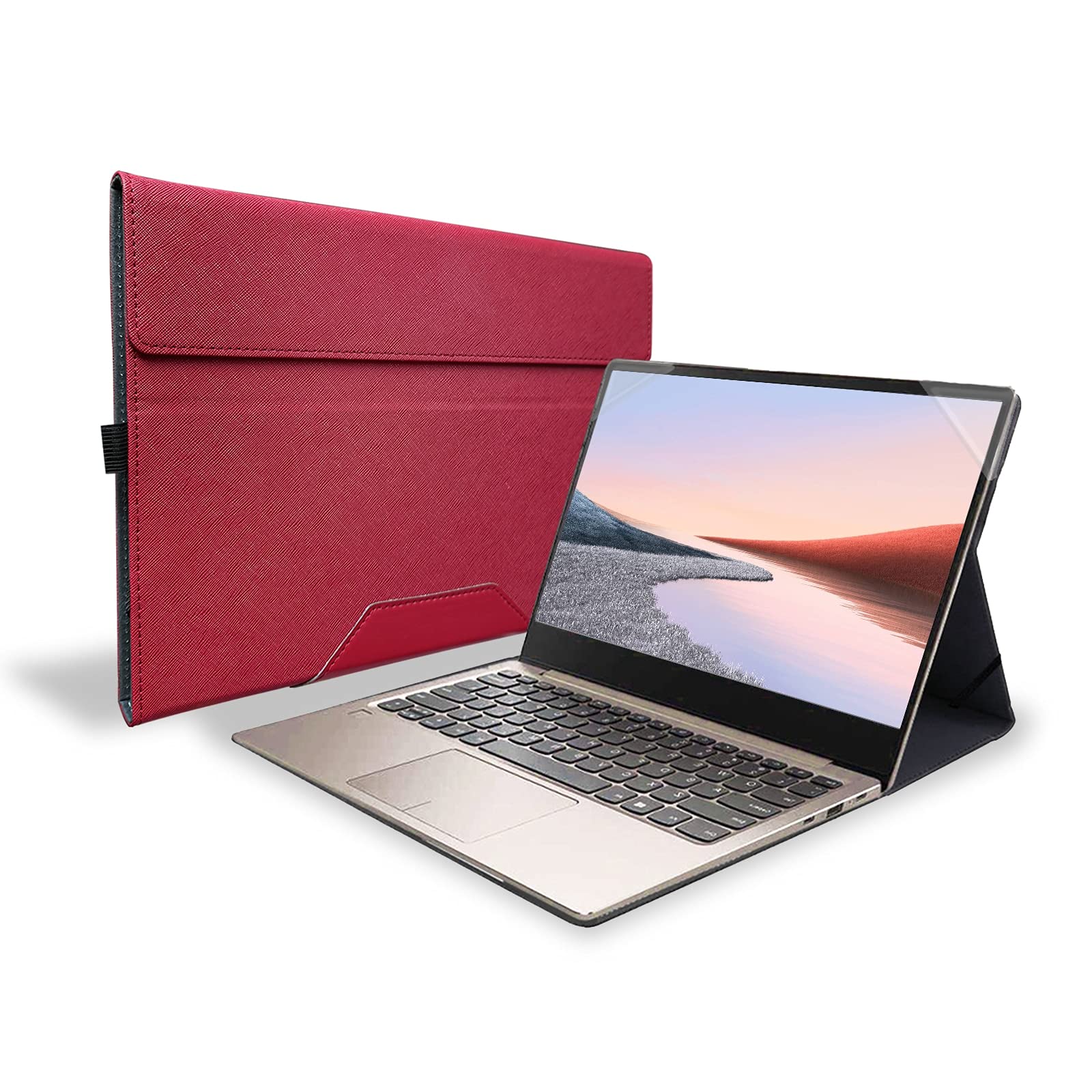 Honeymoon Case Cover for Samsung Galaxy Book 3 360[NOT fit Book3 Pro/Pro 360]& Book2 360/2 Pro/2 Pro 360 & Galaxy Book Pro/Pro 360 & Galaxy Book Flex α/Flex/S/Ion 13.3 inch Laptop,S002-Red