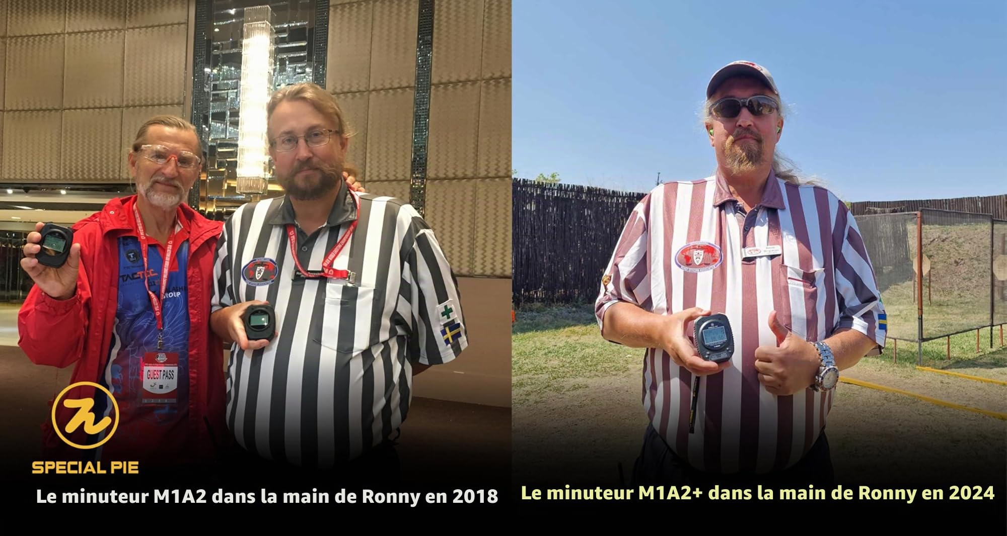 Shot Timer – Idéal pour tireurs et Range Officers dans Les compétitions USPSA, IPSC, IDPA, Cas, PRS et Steel Challenge (Noir)