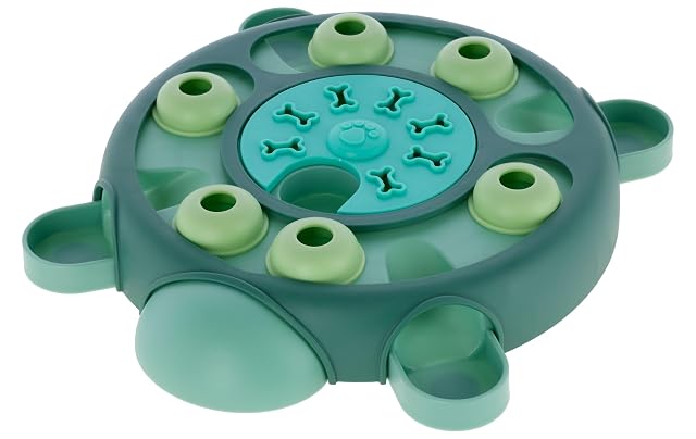 Kerbl Pet Juguete Aprendizaje/Inteligencia Turtle Turquesa, Ø 25 cm