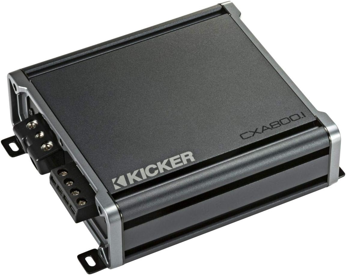 KICKER 46CXA8001 CXA800.1 800 Watt Mono Class D Car Amplifier Amp+Bass Knob