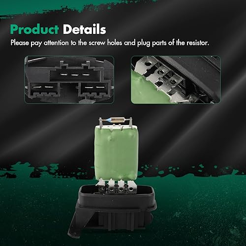 Miniatura 316 de SCITOO Resistencia de motor de ventilador HVAC para 2008-2013 para Chrysler 300/2008-2016 para Town & Country/2008-2010 para Dodge Charger/2008-2018