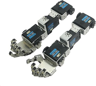 POEIRA Humanoid Robot Left Hand Right Hand Arm with Fingers Manipulator & Servo for DIY Robotics