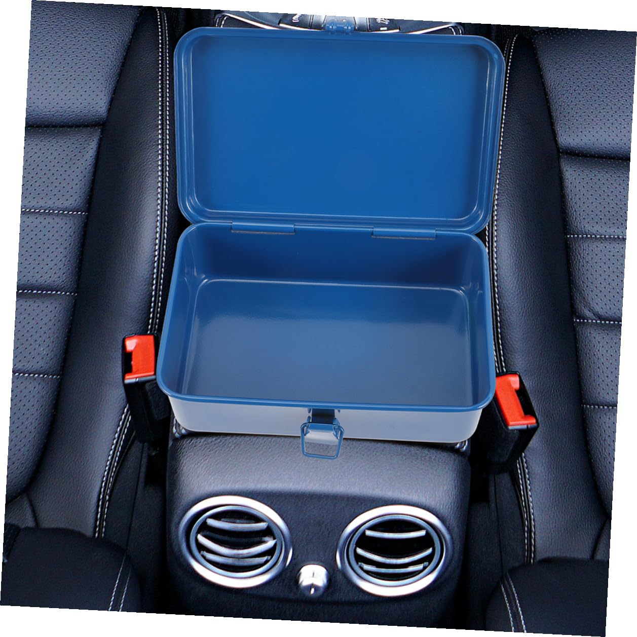 Valigia Portautensili in Metallo Spesso Cassetta degli Attrezzi Portatile con Scomparti Multistrato Custodia Resistente da 2 Pezzi per Uso Domestico Garage e Auto