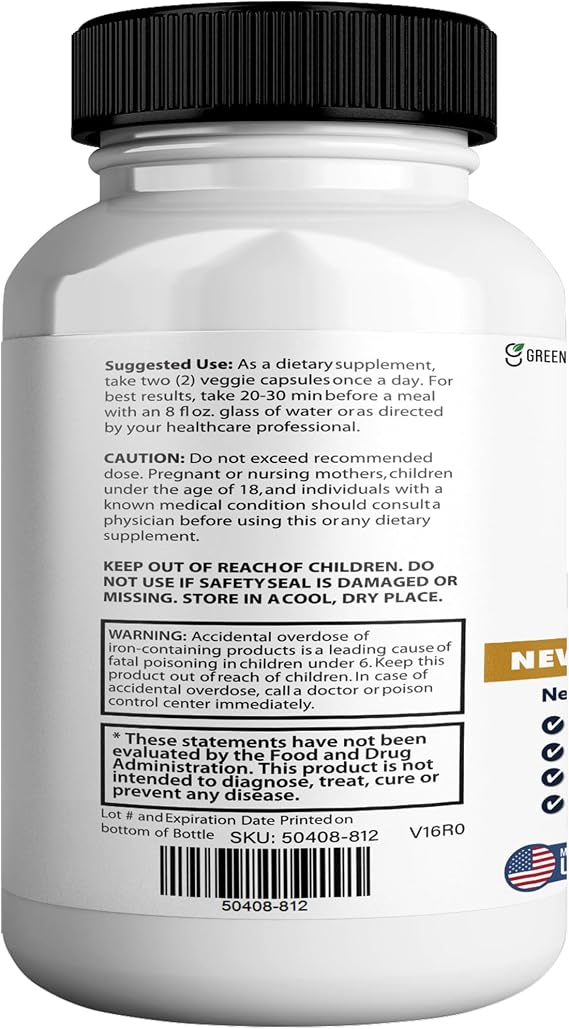 Cranial Guard Maximum Strength Brain Support Supplement, 60 Capsules, 30 Day Supply with Vitamins & Herbal Ingredients (2)