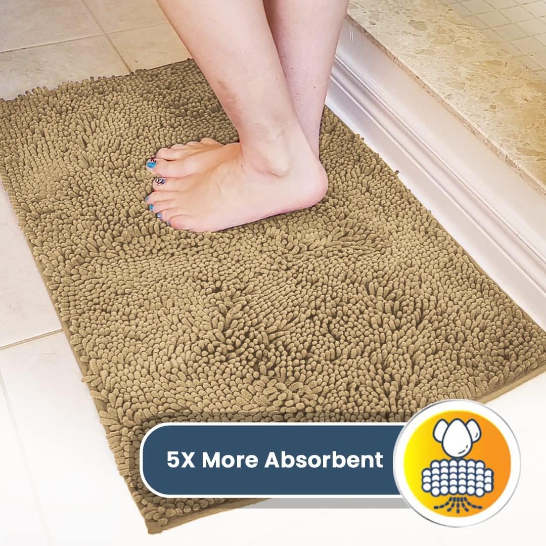 Muddy Mat® | Zerbino super assorbente per interni, tappeto in microfibra a rapido asciugatura per ingresso, zerbino antiscivolo per porta anteriore, tappeti per ingresso, tappeto lavabile in lavatrice