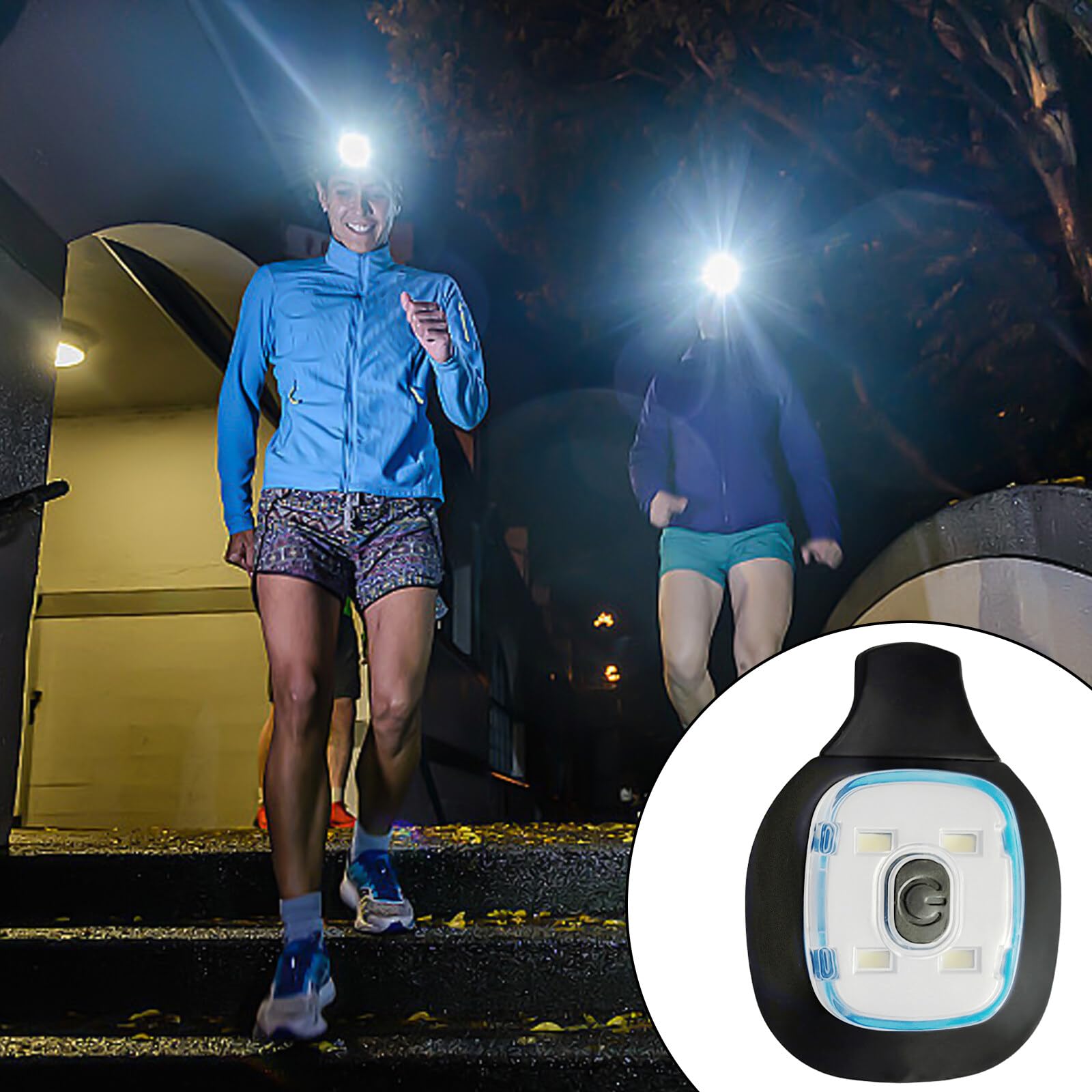 Molbory LED ricambio 3 luci ricaricabili USB sicurezza campeggio corsa