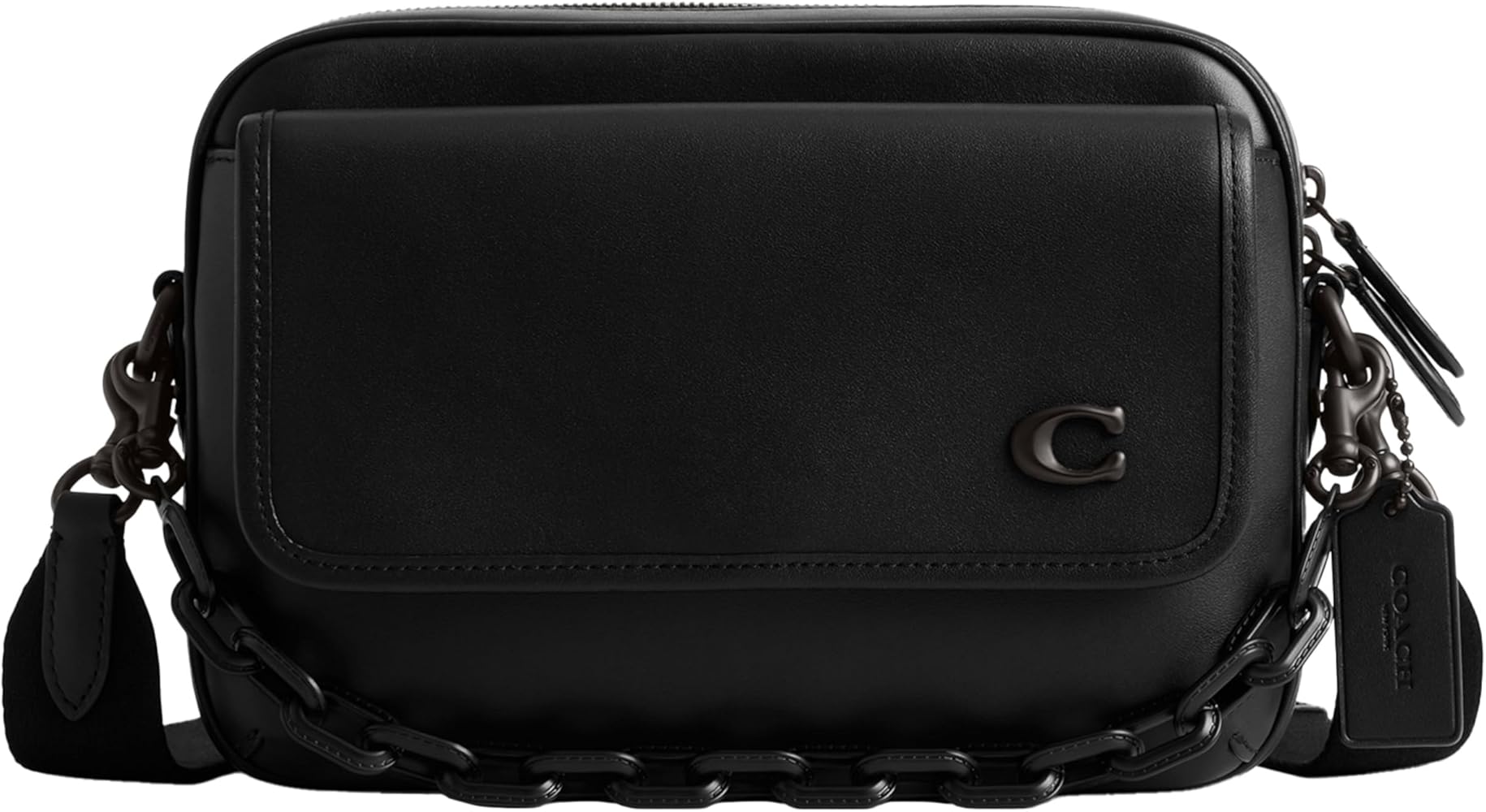 Amazon | コーチ チャーターフラップ クロスボディ 24, ブラック, One Amazon | コーチ チャーターフラップ クロスボディ 24, ブラック, One