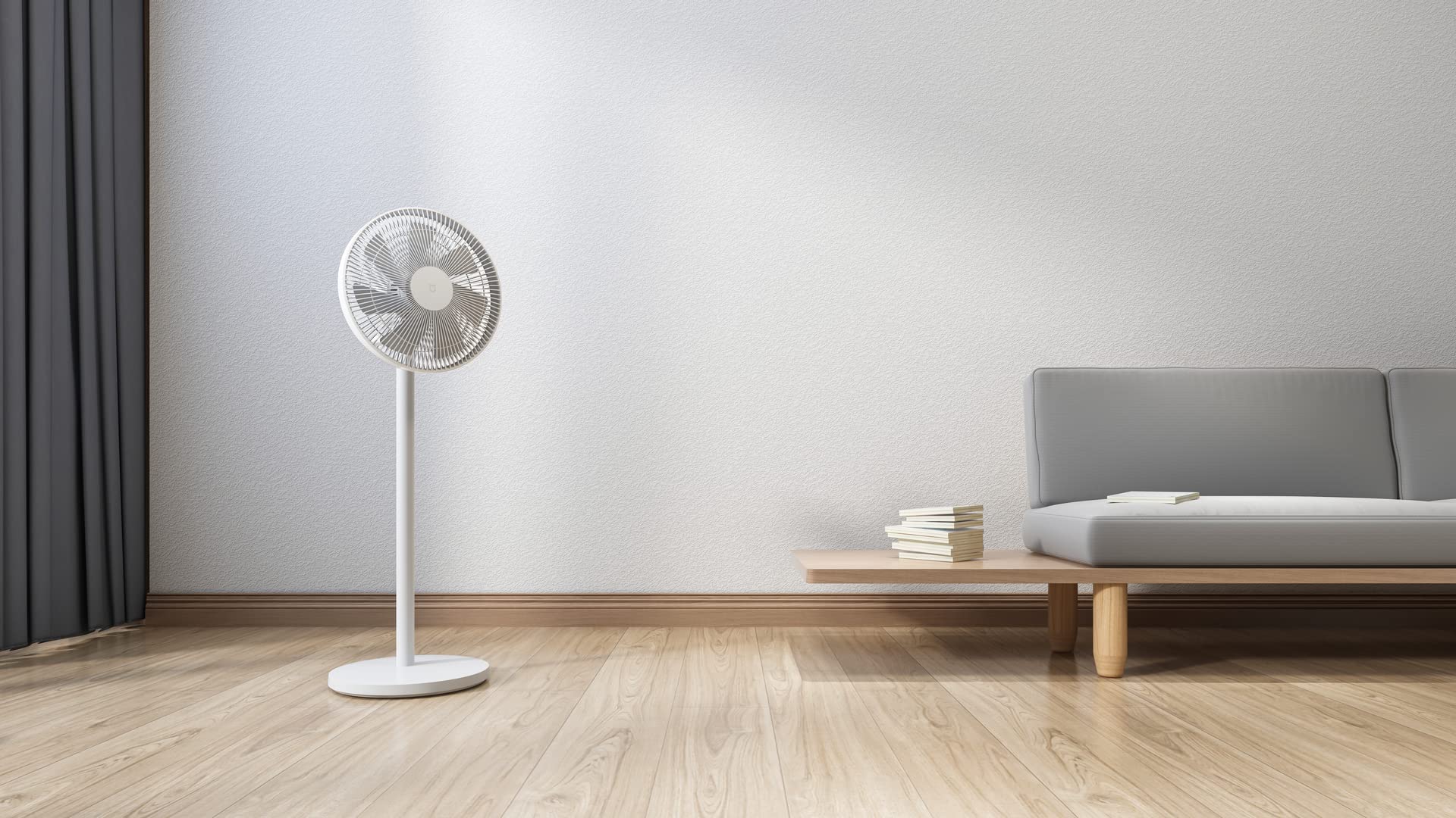 Xiaomi Mi Smart Standing Fan 2 Lite - Ventilatore da tavolo e piantana con connessione opzionale per iOS/Android Mi Home (38 W, 38-58 dB, 3 livelli di velocità, compatibile con Alexa e Google