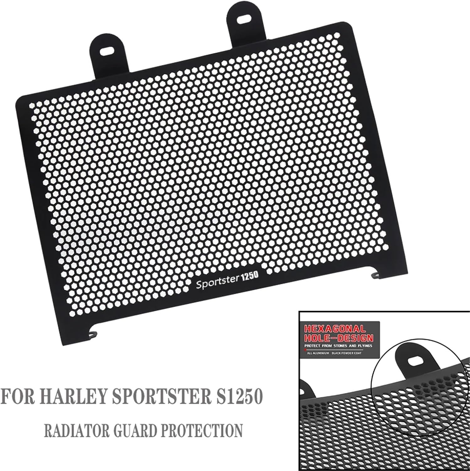 Compatible with Harle Sportster S 1250 RH1250 RH 2020-2023 S1250 Motorcycle Radiator Grille Guard Cover